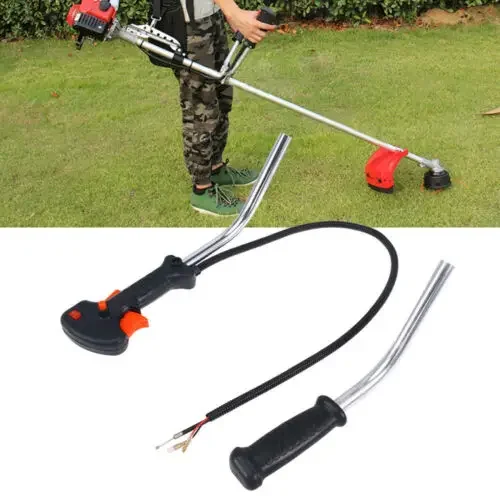 Garden Supplies 40cm Tube Handle Brushcutter Trimmer Control Tube Handle Switch+Throttle Trigger Cable for brush cutter