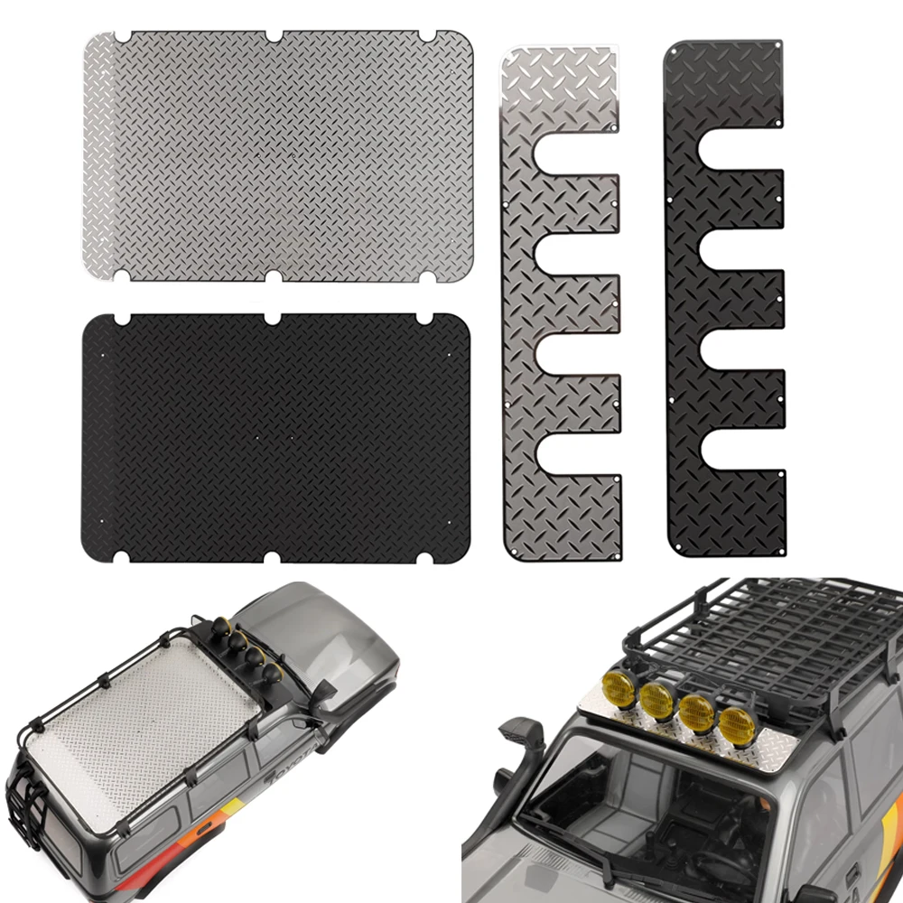 

Metal Roof Luggage Rack Decoration Sheet Accessories for 1/10 RC Crawler Car FMS FCX10 LC80 Upgrade Parts