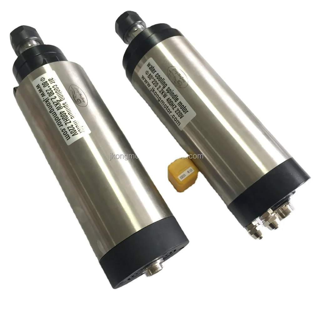 4KW ER25 Square Air Cooled Cnc Milling Spindle Motor Ac 220v 380v