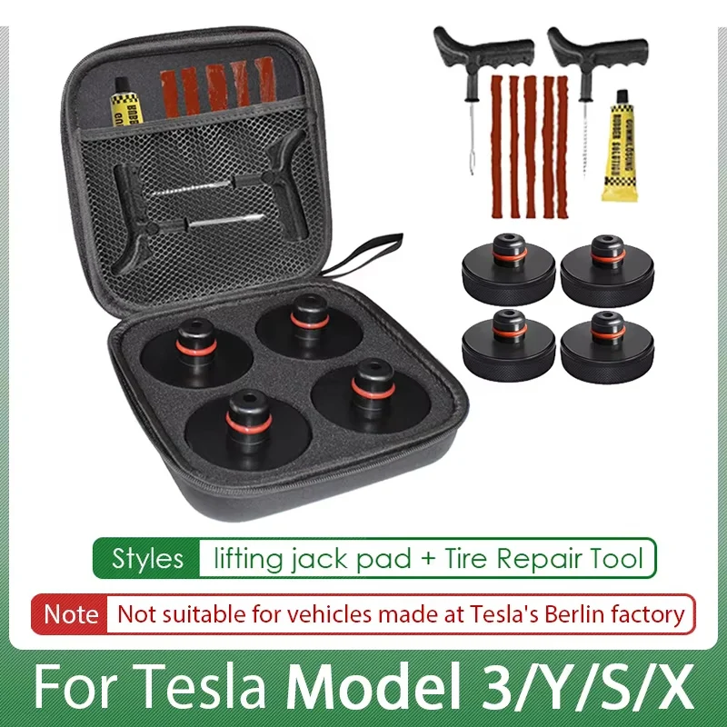 สําหรับ Tesla ยางแจ็ค Lift Pad Point Adapter สําหรับ Tesla รุ่น 3/Y/S/X/3 + รุ่น Y 2025 แจ็ค Lift Pad จุดอะแดปเตอร์