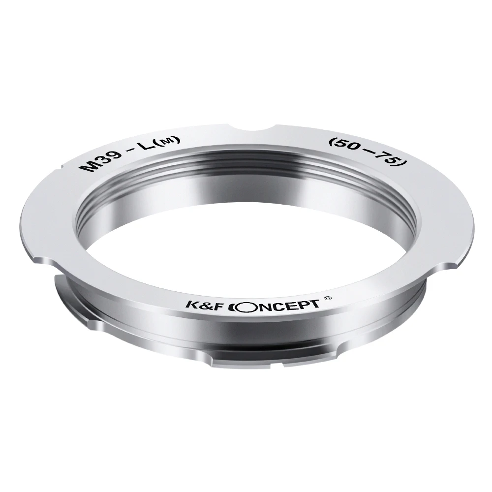 K&F Concept New Lens Adapter for Leica M39 50mm/75mm Lenses to Leica M Camera Body Mount Adapter Non-SLR Accessories Replacement