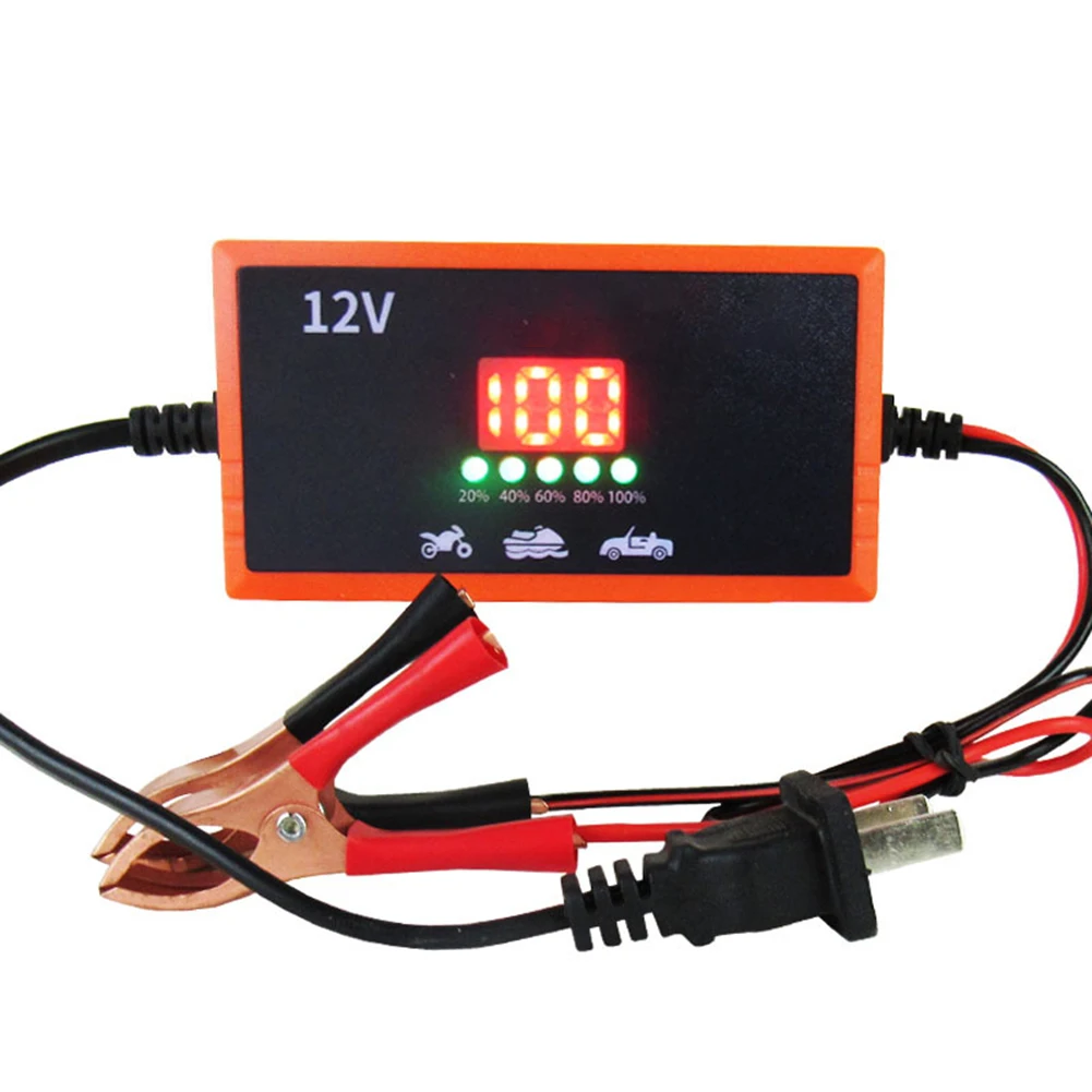 Car Lead-acid Batteries Charger Fast Charging Car Motorcycle Battery Charger For 12V Models Electrical Equipment