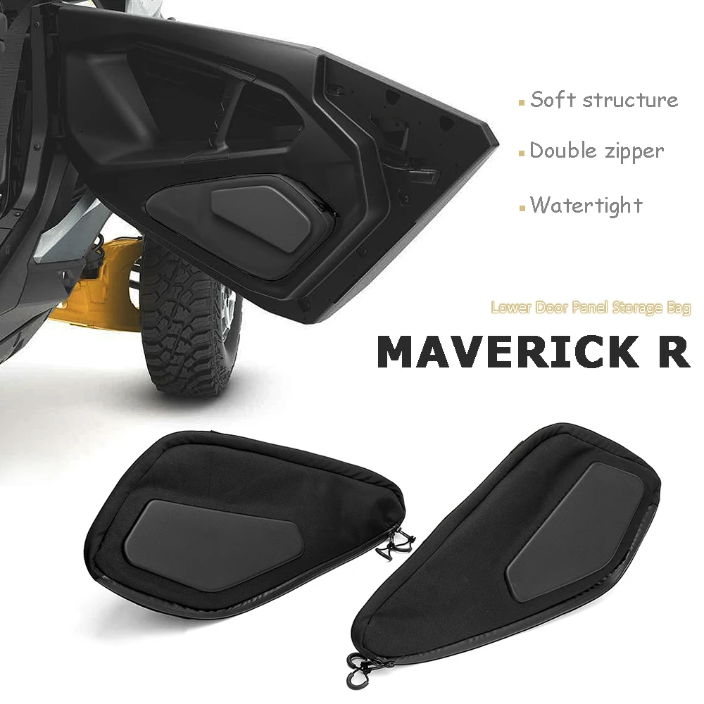 

For CAN-AM MAVERICK R Motorcycle Accessories New UTV Lower Door Panel Storage Bag Waterproof Kit For Can-am Maverick R