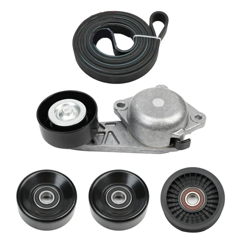 

AU04 -Kit Includes Drive Belt Tensioner Serpentine Belt 90K-38274A ACK061025 DBK061025B For Ford F-150 F-250 F-350