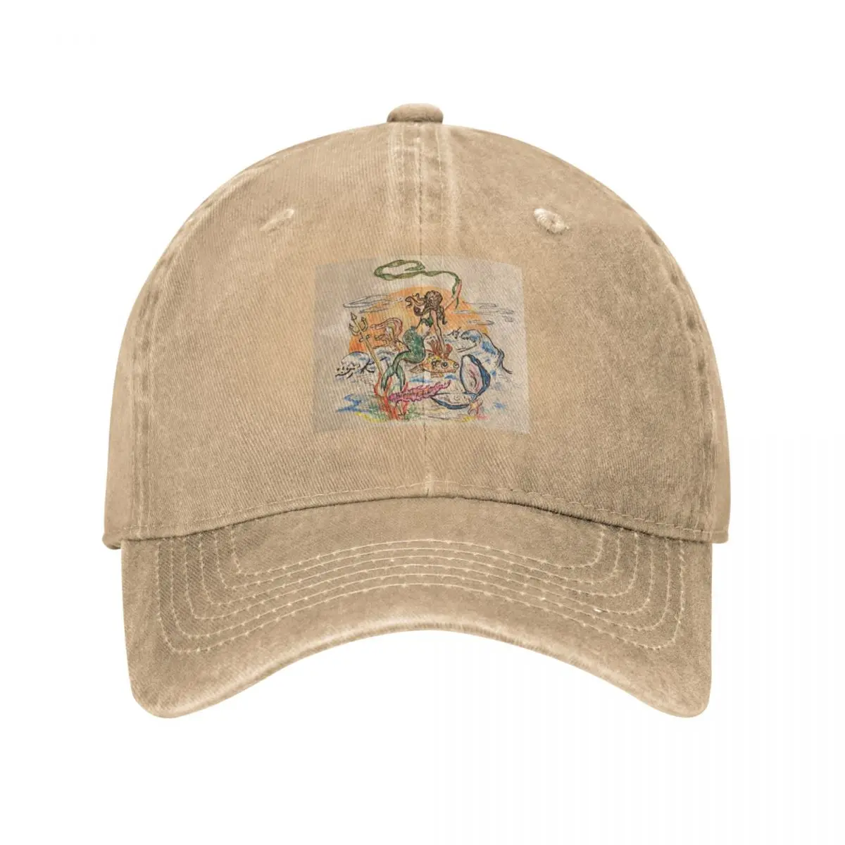 Mermaid Rodeo Above the Waves Baseball Cap hard hat Cosplay birthday Men's Baseball Women's