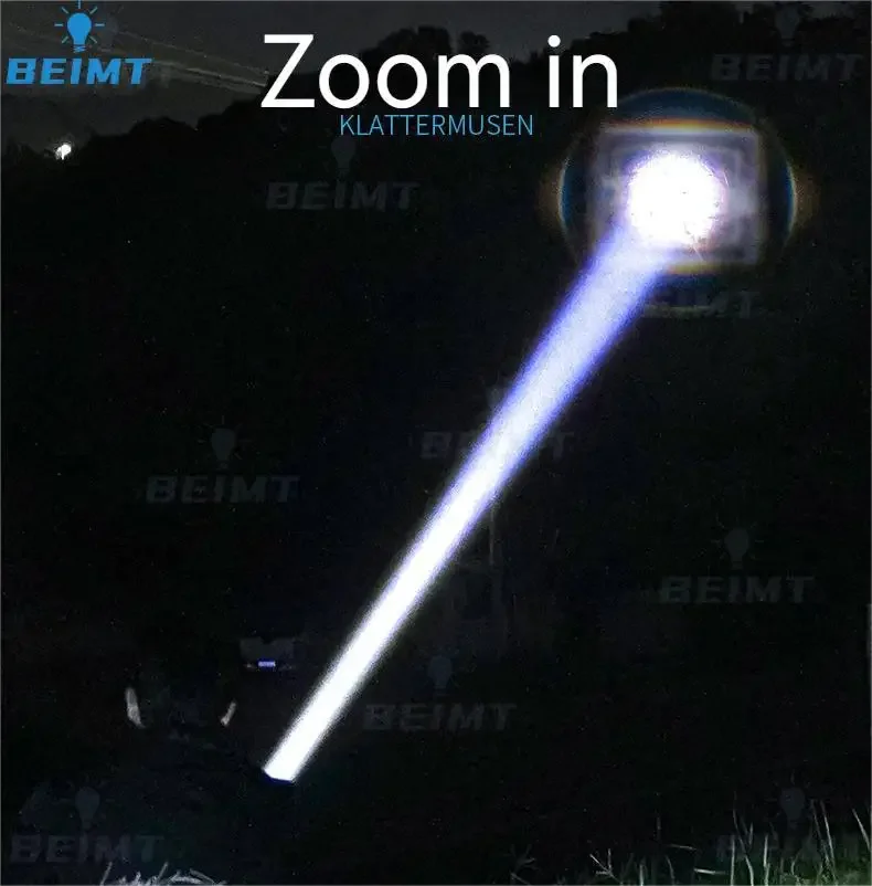 99000LM Ultra Bright Flashlight Super Bright Zoomable Torch Light Rechargeable Waterproof Flash Light for Camping Hiking Outdoor