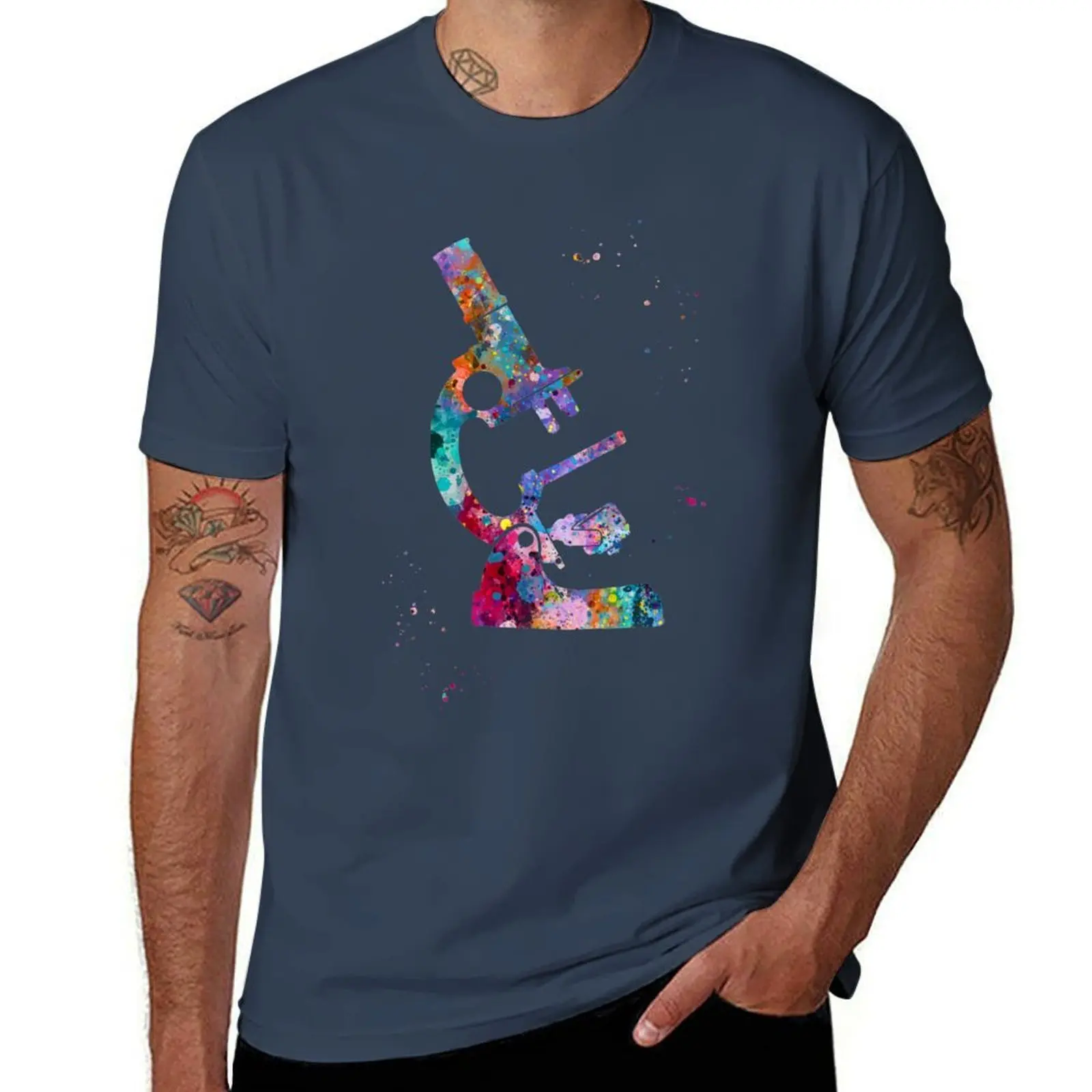 

Microscope T-Shirt Plus Size Summer Short Sleeve T-Shirt