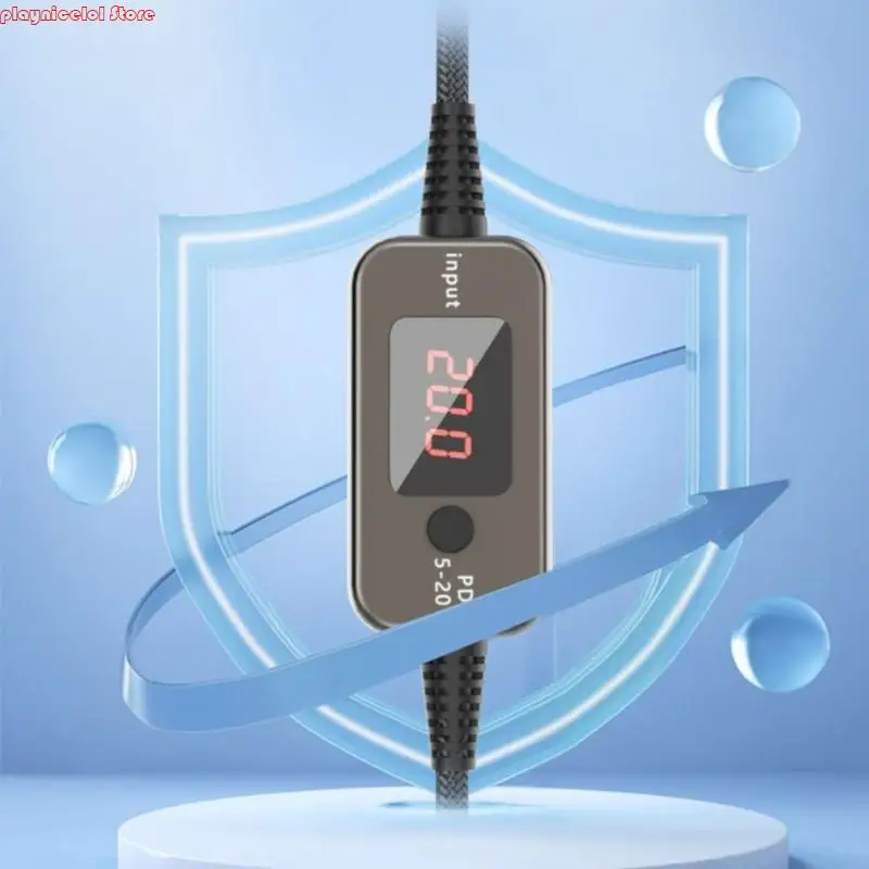 E8BAタイプCから5.5x2.5mm充電ケーブル5V T 20V調整可能な電圧100W出力