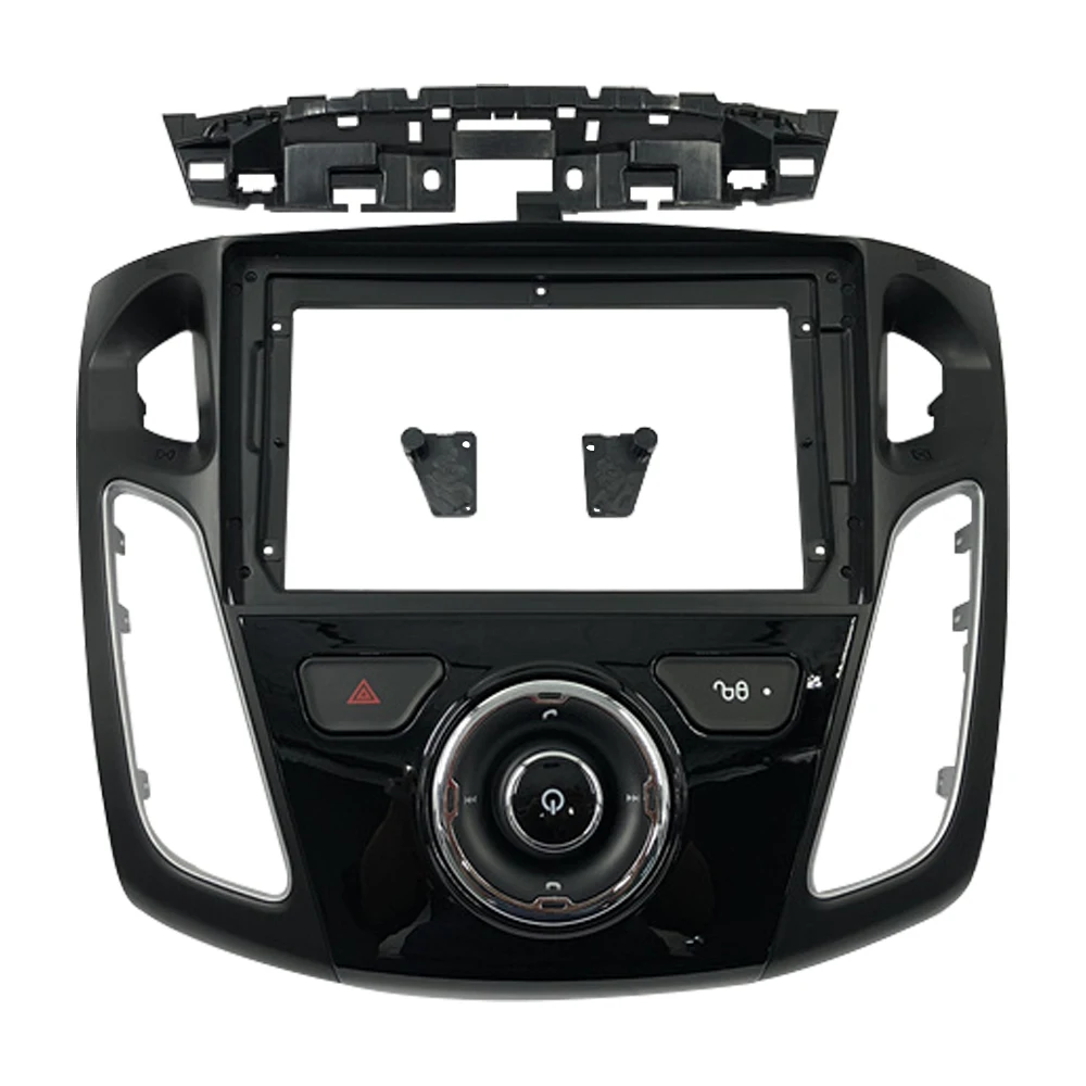 Car Radio Fascias Frame For Ford Focus MK3 2011-2019 9 inch 2DIN Stereo Panel Wiring Harness Power Cable Adapter Canbus Decoder