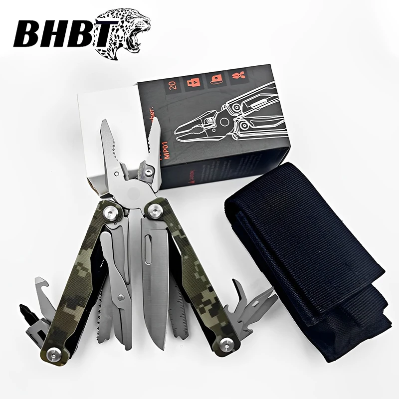 

BHBT 12 Colour Pliers Multi-Tool Outdoor Multi-Tool Gear Fibreglass handles Tungsten high hardness jaws