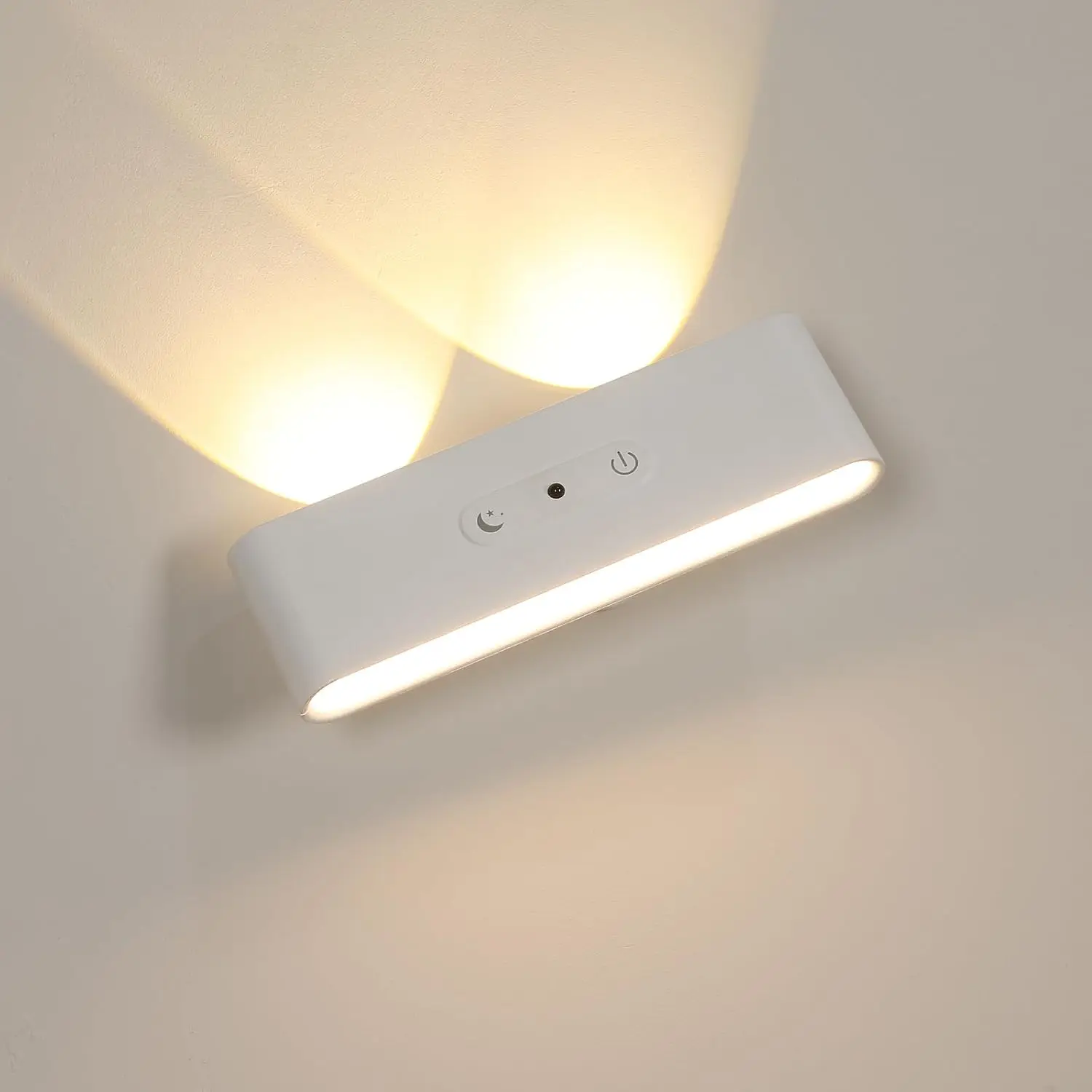 3600mah充電式ナイトランプ、モーションセンサー付き、3色ワイヤレスledウォールライト、寝室ベッドサイド装飾用マグネット式