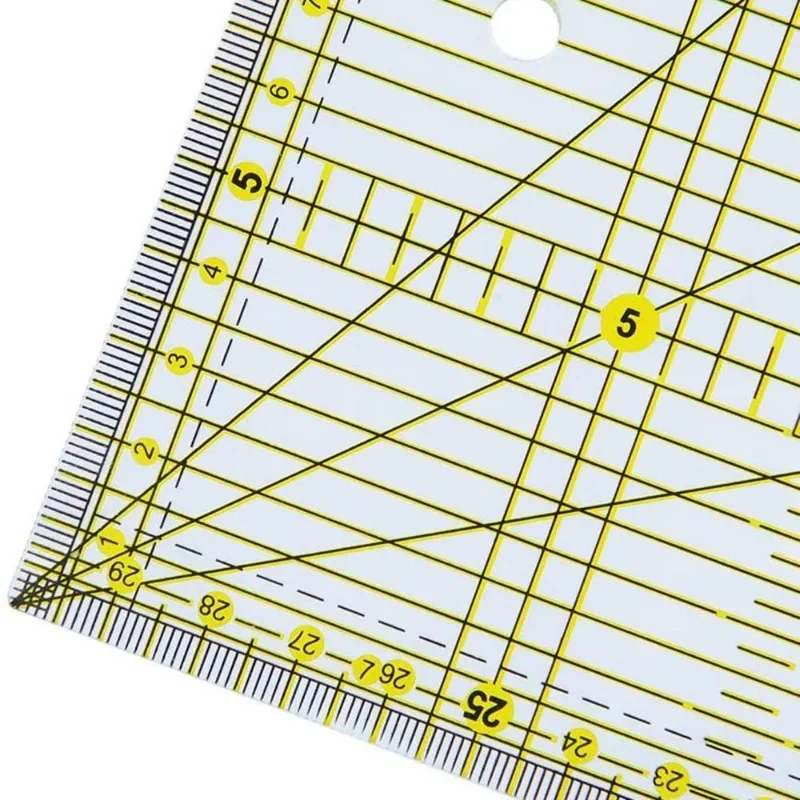 15 * 30 Linijka do pikowania z podwójnymi kolorowymi liniami siatkowymi Linijka do patchworku Akrylowa linijka do szycia do szycia Linijka do cięcia pikowania