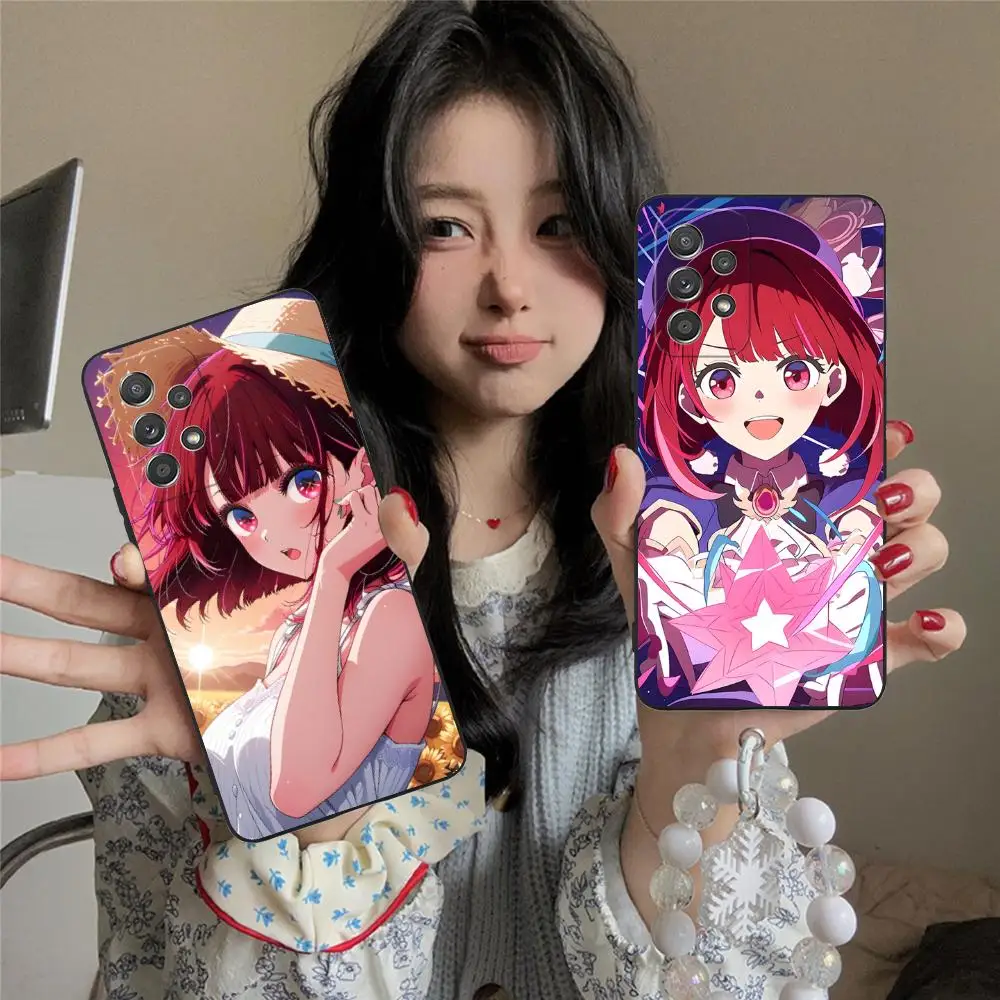 B-Komachi Kana Arima حافظة لهاتف سامسونج جالاكسي A73 72 71 70 56 55 54 53 52 36 35 34 23 16 15 5G لون الهواتف المحمولة الواقية
