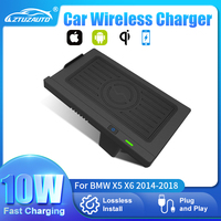 For BMW X5 F15 X6 F16 2014 2015 2016 2017 2018 10W Fast Wireless Car Charger Qi Certified Phone Holder Easy Installation