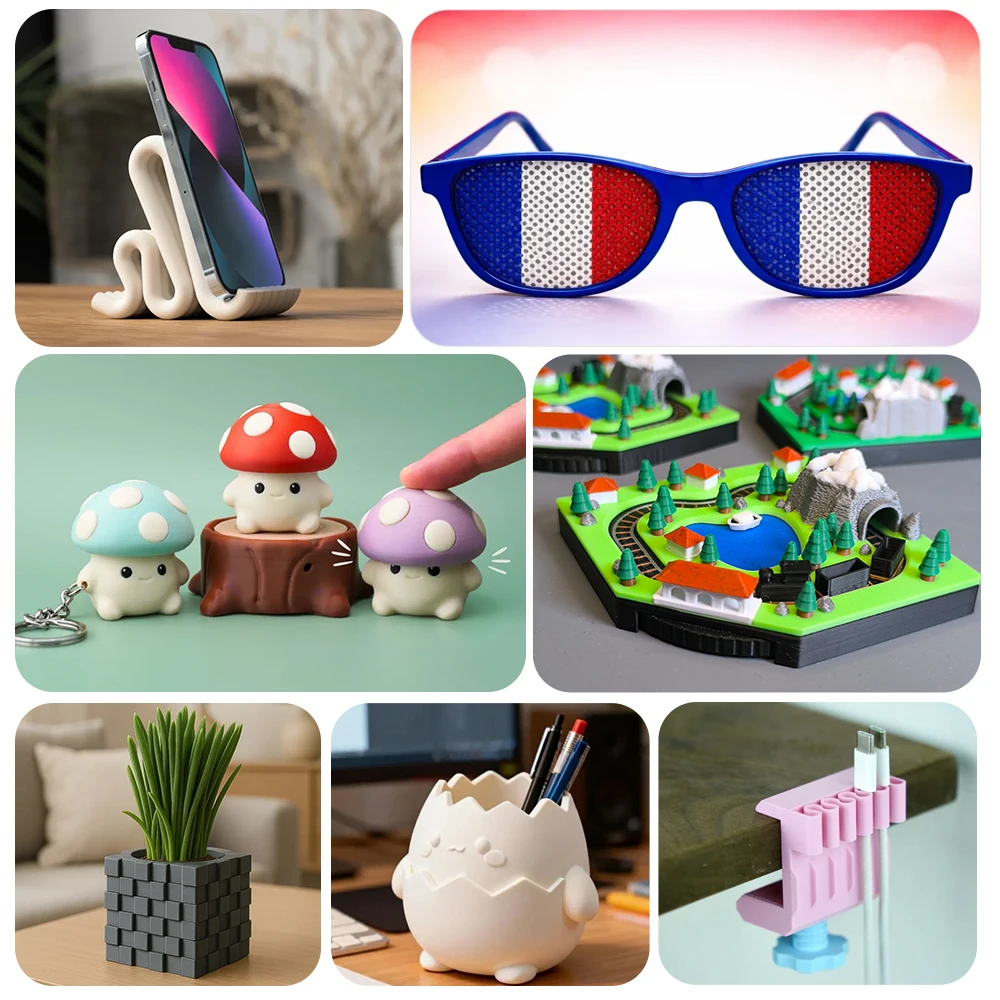 KINGROON PETG/PLA 10KG Bundle 3D Printer Filament 1.75mm ±0.03mm PLA 5KG PETG 5KG Dimensional Accuracy 1KG Per Roll Neatly Wound High Toughness Low Warp Eco‑Friendly No Bubble Tangle‑Free 3D Printing Material for Most FDM 3D Printers view 6