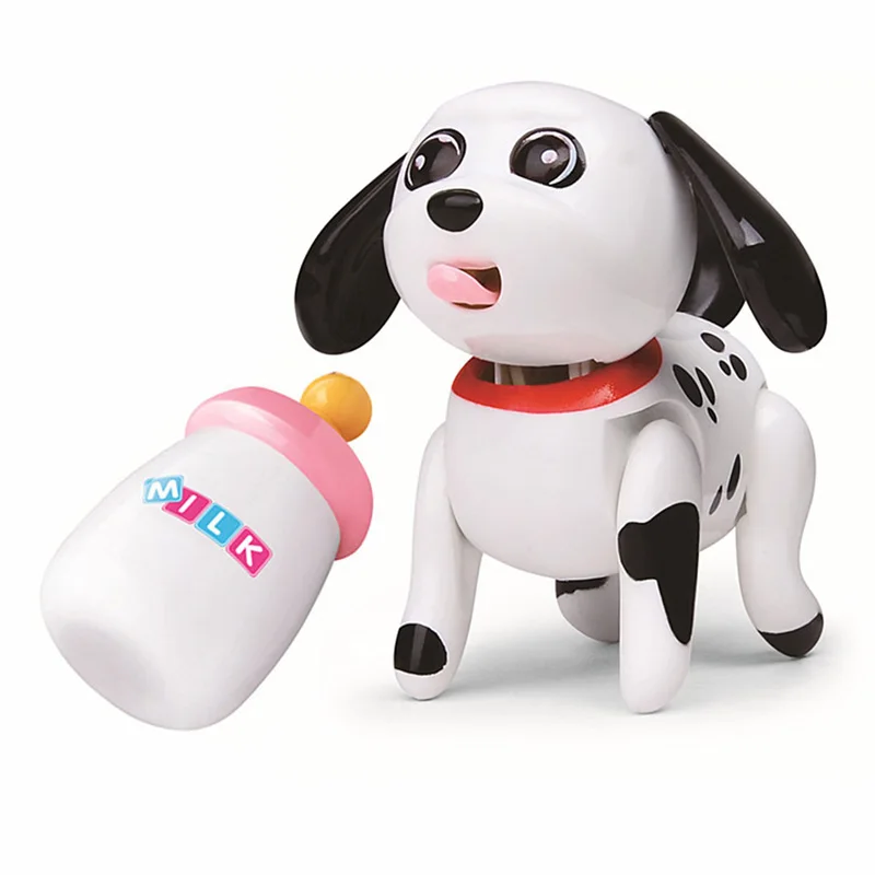 Interactive Dog Electronic Cat Pet Sucking Milk Baby Puppy Stick Tongue Out Drink Milk Electric Animal For Kids Birthday Gift