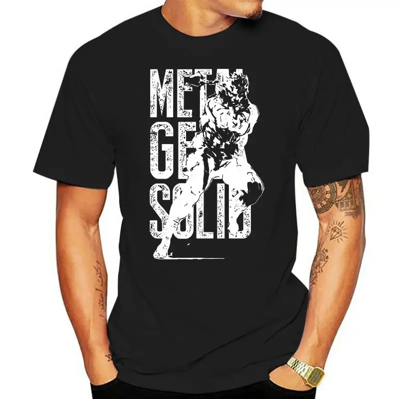 Impressionante Metal Gear Solid Magliette Collare Rotondo Ragazzo 100 Cotone T Camicette  t-shirt Alla Moda