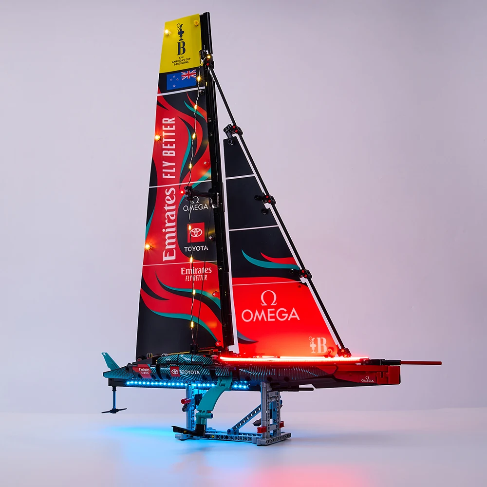 LED-Beleuchtungsset für die Neuseeland der Emirates-Team AC75 Yacht 42174, Modell-DIY-Spielzeugset (nur Beleuchtungsset, kein Modell)