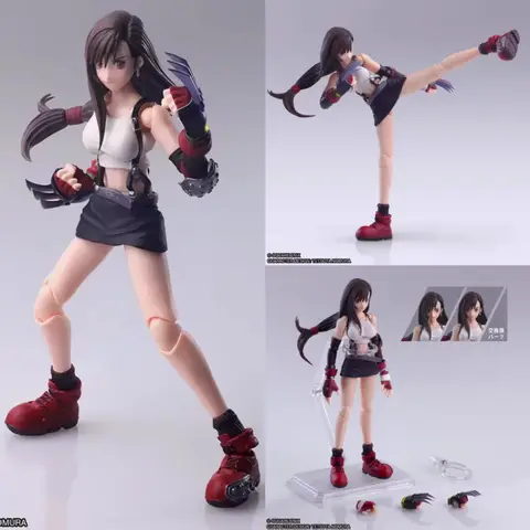 New SQUARE ENIX Final Fantasy 7 Tifa Lockhart Mithril Claw movable figure model