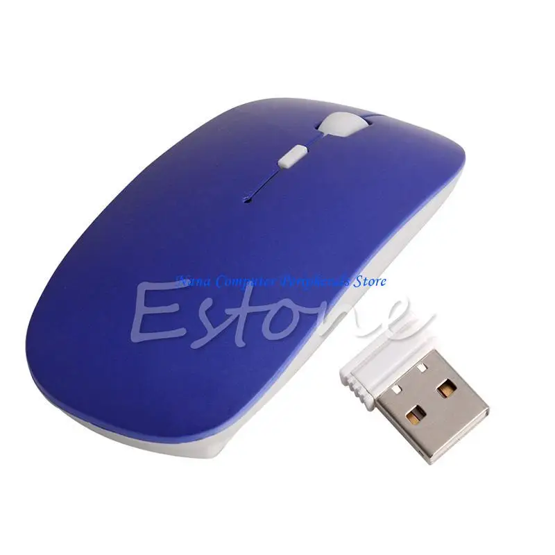 F68C 2.4GHz Wireless Thin Optical Scroll Mouse/Mice +USB Receiver For PC Laptop