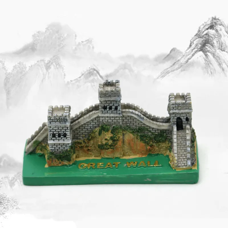 Great Wall Chinese 3D Resin Handicraft Souvenirs Desktop Ornament Indoor Table Buildings Home Decoration Gift Aquarium Ornament