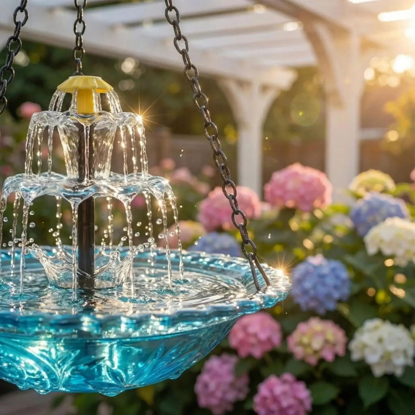 

Solar Bird Bath Fountains Decorative with Pump Sprinkler Solar Powered Bird Bath Fountain for Outdoor Garden Yard Patio Porch