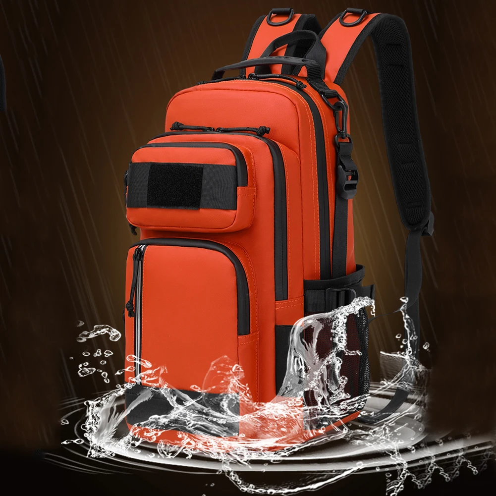 Fishing Backpack with Rod Holder Fishing Bag Waterproof Outdoor Hiking Daypack