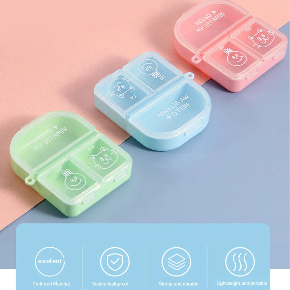 Storage Box Dustproof Portable Multipurpose Health Care Compartment Storage Grid Design Small Box