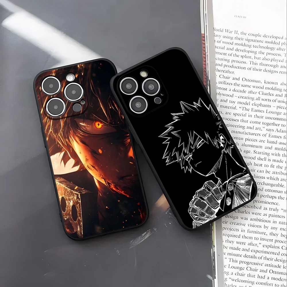 Anime K-Katsuki Bakugo Handyhülle für iPhone 17 Pro Max 16 15 14 Pro Max 13 11 X Xs Xr 8 7Plus Silikonhülle