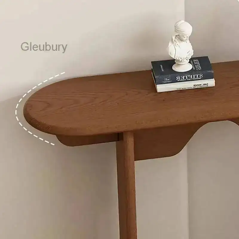 Mesas Estéticas Vintage, Consola Francesa Única, Mesas Consola Estrechas y Delgadas, Diseño Bonito, Consola para Recibidor, Muebles para Sala de Estar