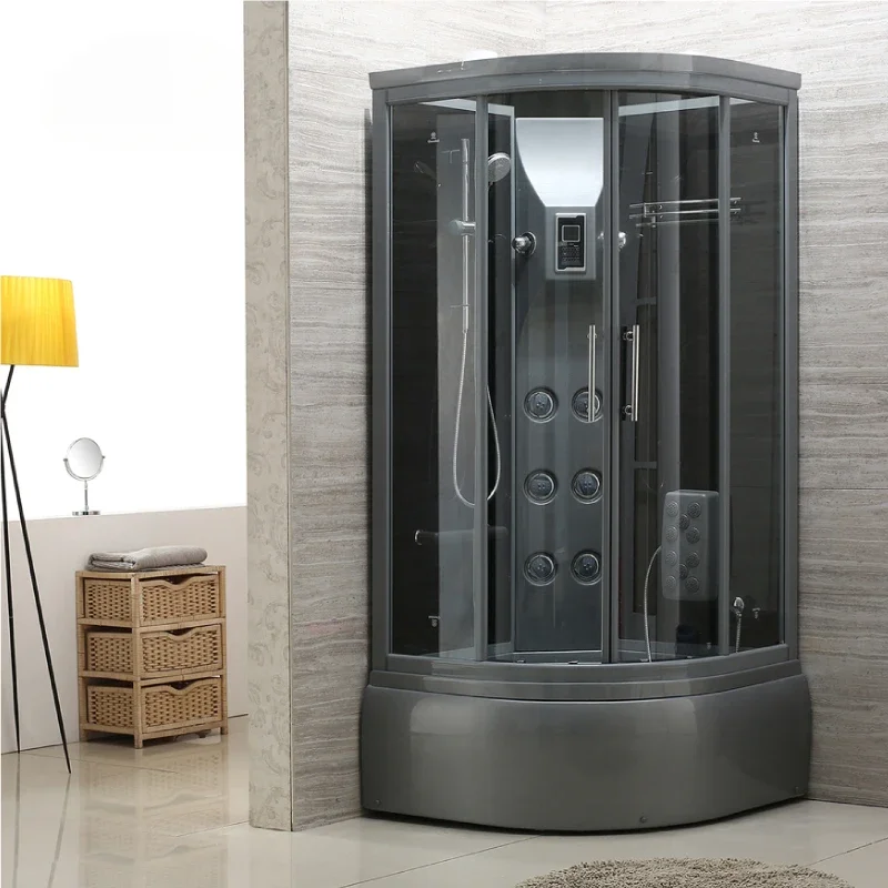 Internet celebrity gray upscale bathroom integral shower room