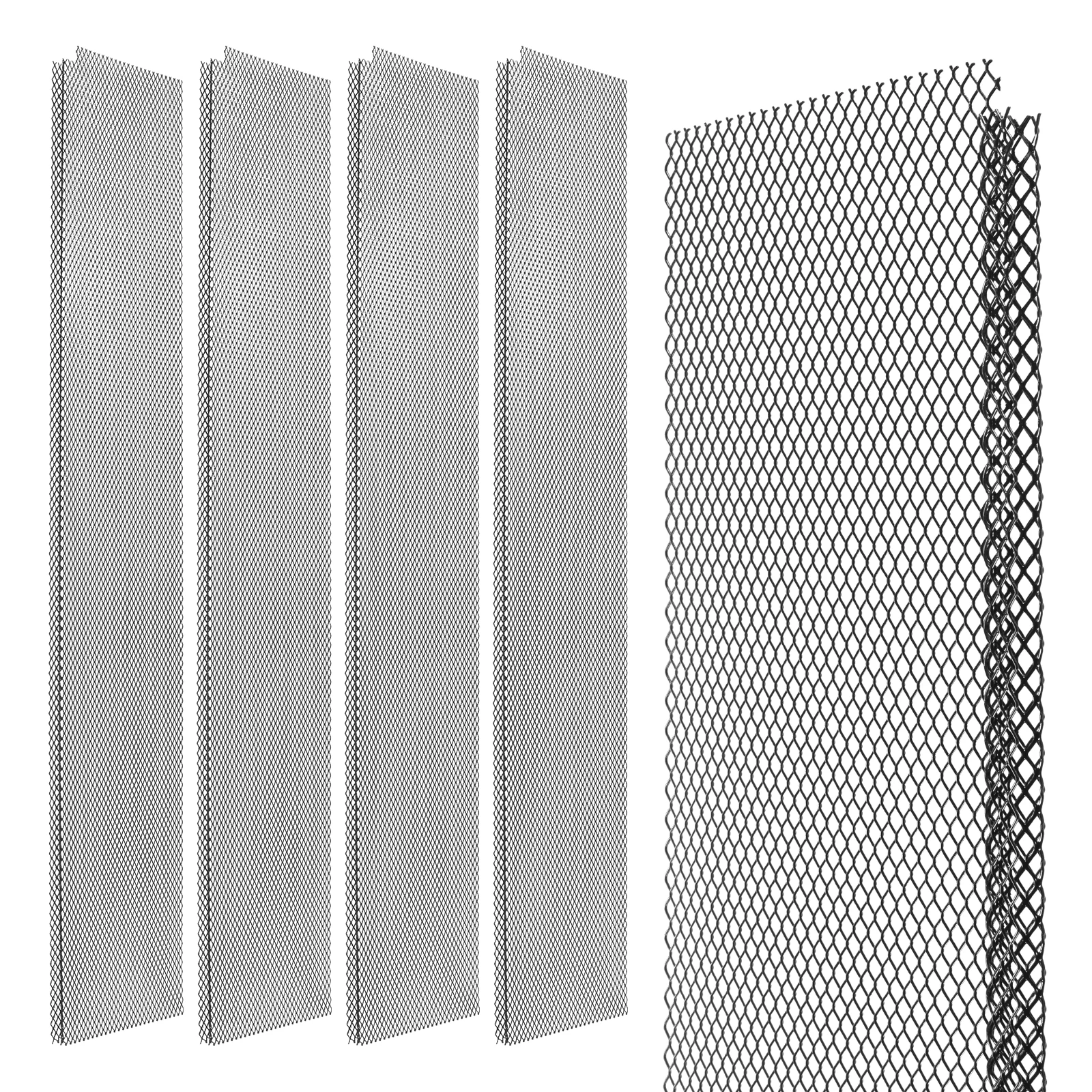 

70 шт. Защитные сетки для водостоков из нержавеющей стали с микросеткой, 6 дюймов x 210 футов, для защиты от листьев на подъездных дорожках и в садах