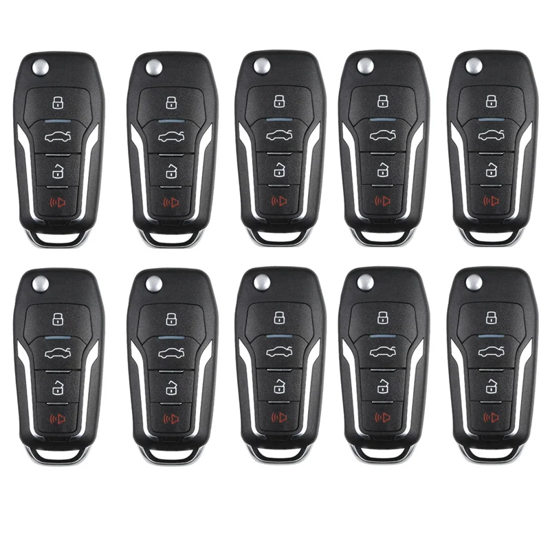 

A04E-XEFO01EN Car Remote Key For Ford Flip 4 Buttons Built-In Super Chip English Version VVDI Mini Key