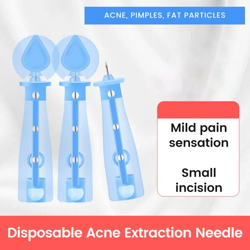 Wegwerp Acne Naalden Gesloten Comedonen Puistje Naald Plukken Acne Mee-Eter Vet Granule Naald Ultra Fijne Acne Reinigingstools