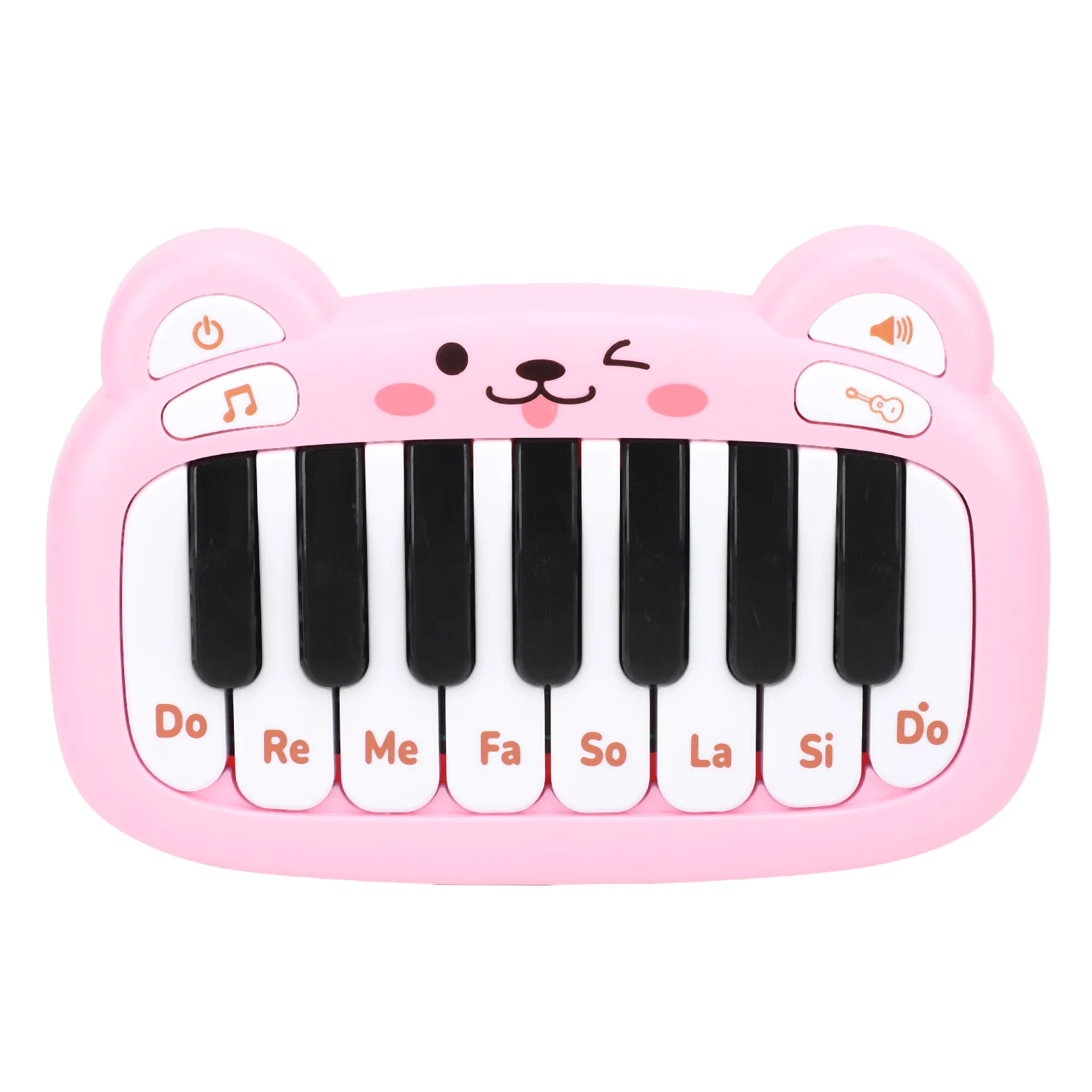 Baby Piano Toy Pocket Sized Battery Powered Toddler Piano Keyboard Musical Toy with Realistic Sound