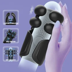 Vibrator For Men Tapping Flapping Glans Massager Sex Machine Penis Delay Trainer Automatic Male Masturbator Sex Toys for Adult