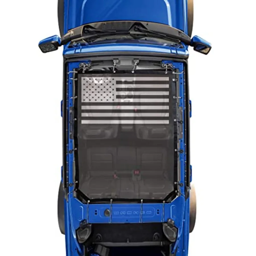 

Sunshade for Ford Bronco, Mesh Sun Shade Bikini Top Cover Bimini Top for Ford Bronco Accessories 01 0 03 0 05 06 - Blocks UV, W