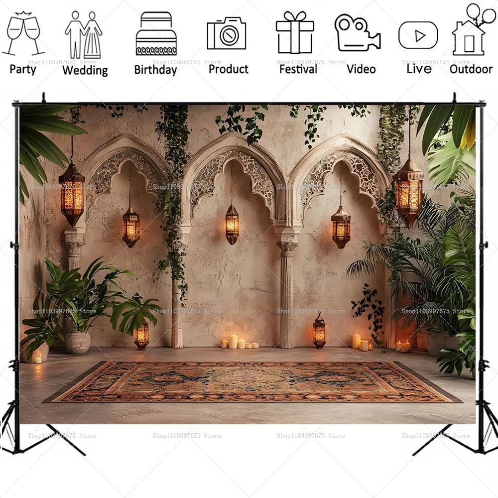 モロッコ宮殿の背景アラビア中東インテリア宮殿の写真撮影の背景 - Baby Clothing Event のレビューと価格