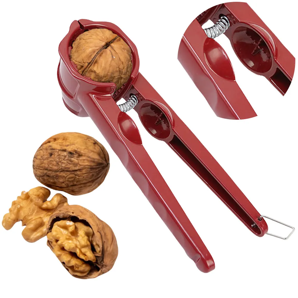 Heavy Duty Walnut Cracker with Non-Slip Handle Nutcracker Tools Funnel Walnut Pliers Sunflower Seed Peeler Sunflower Seed Opener