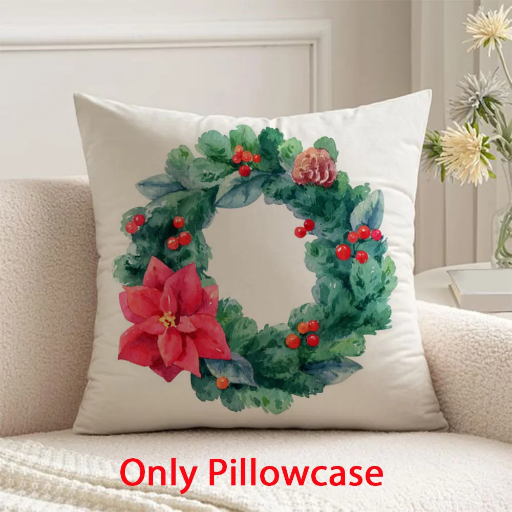 

winter Pillow cover new year decorative 45x45 cushions cover for Christmas pillow case for Xmas gift