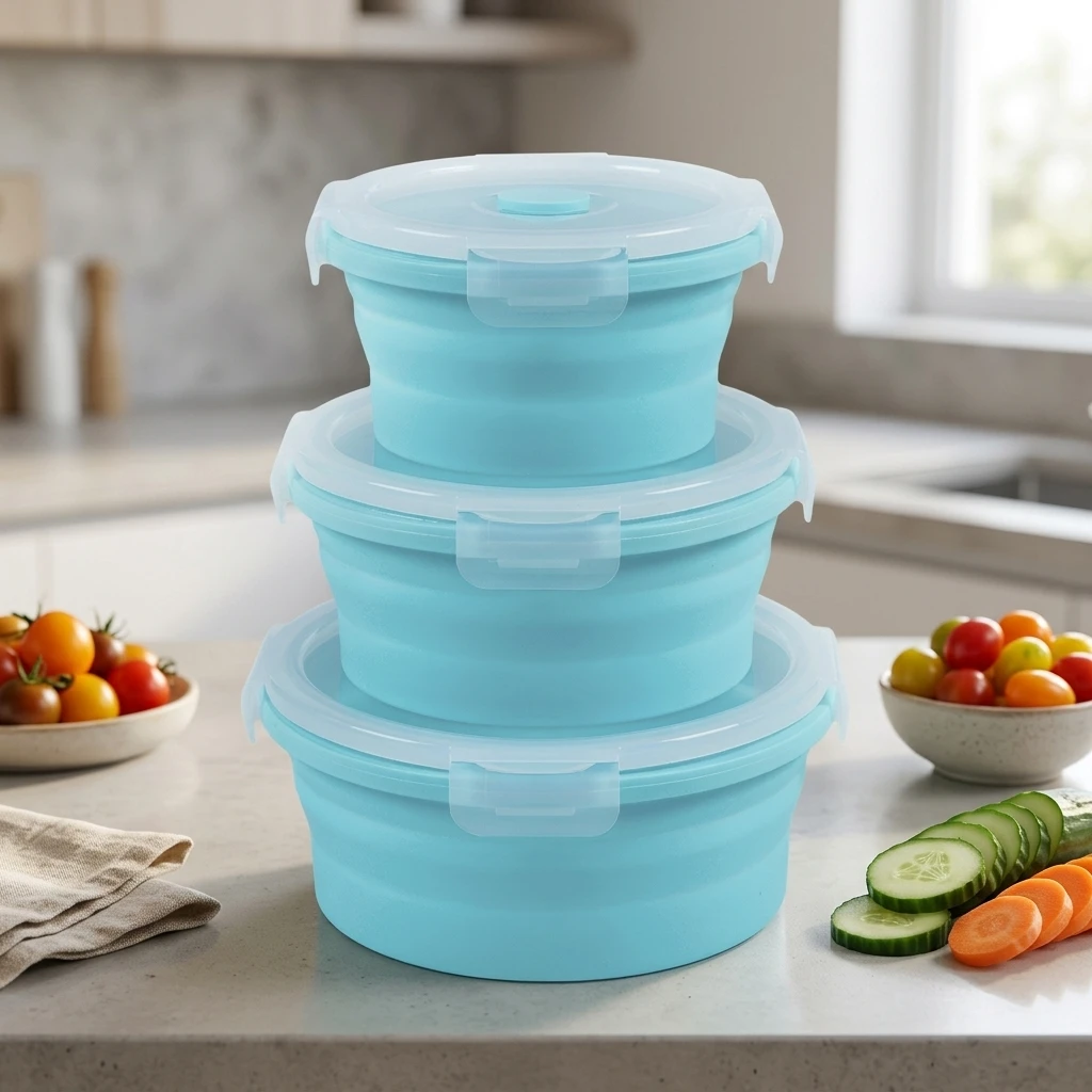 Elegant Lunch Boxes Collapsibl - Meal Prep For Office review and price