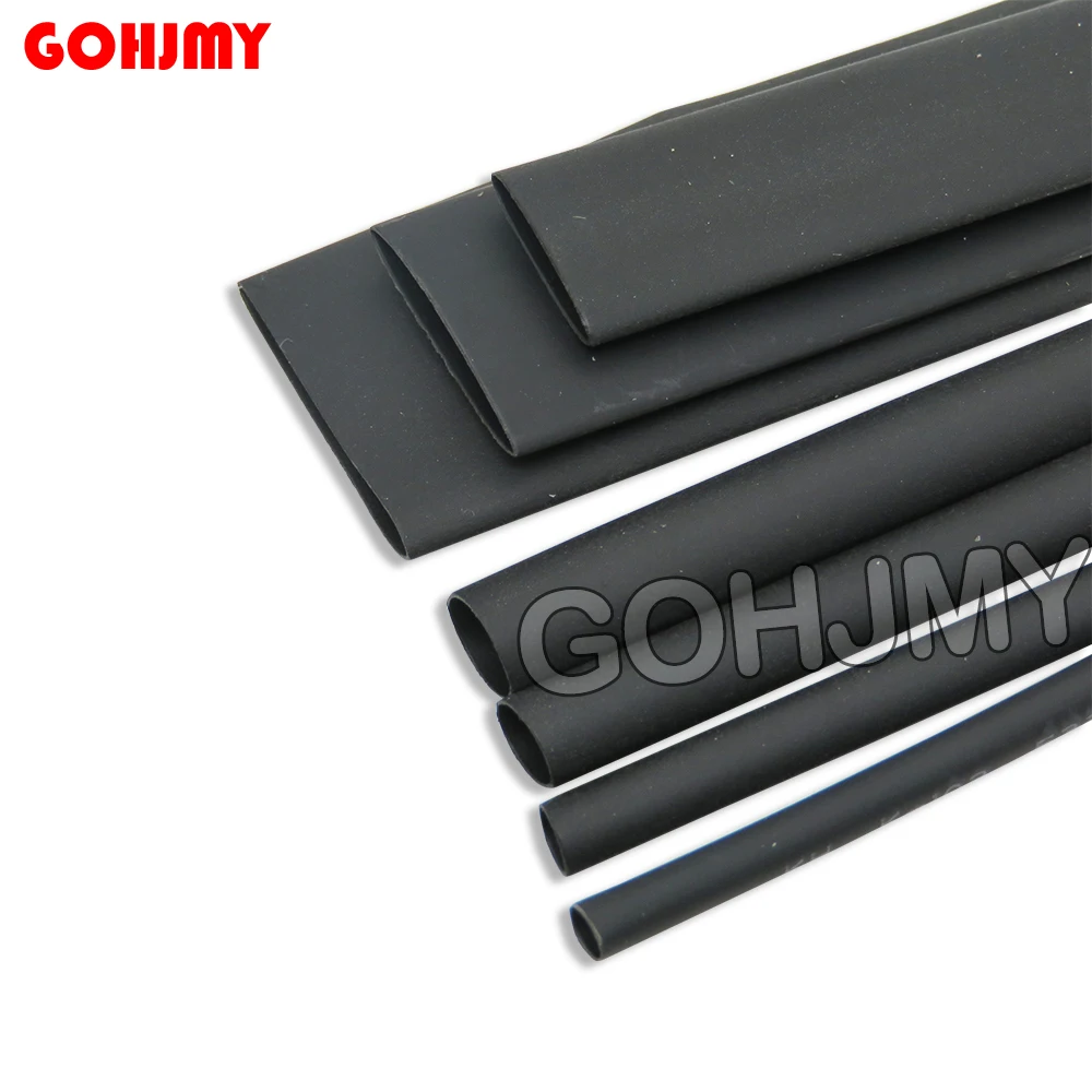 2 Meters Heat Shrink Tube Black 2:1 7mm 8mm 9mm 10mm 11mm 12mm 14mm 15mm 16mm 18mm Heatshrink Tubing Sleeving Wrap Wire