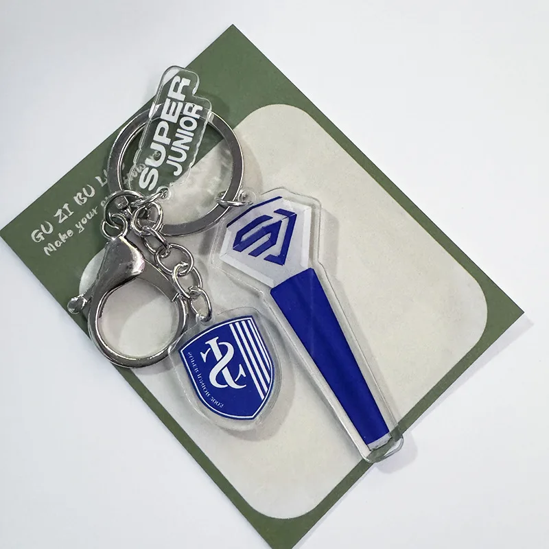 Kpop Idol SUPER JUNIOR Periphery Handmade Rope Keychain Backpack