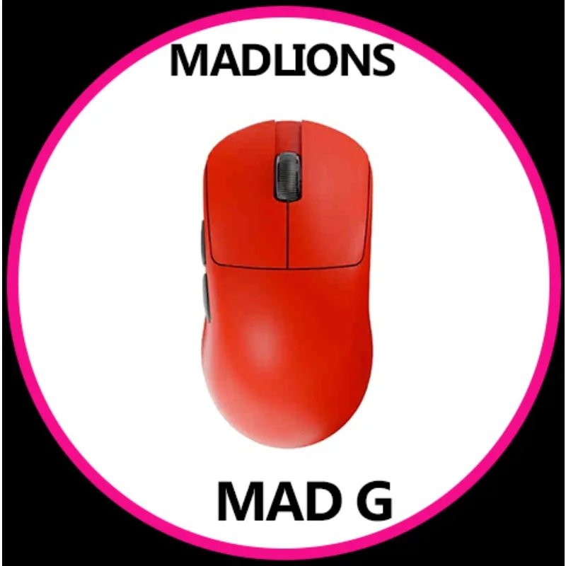 

Оригинальная сверхлегкая геймерская мышь FGG Madlions Mad G Pro Max Paw3395, беспроводная 1K, двухрежимная, с низкой задержкой, индивидуальный подарок