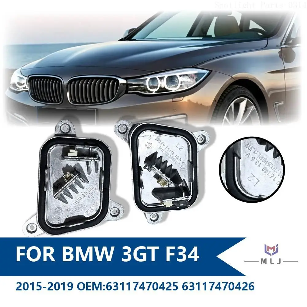

63117470425 63117470426 For 2015-2019 BMW 3 Series F34 GT LCI Angel Eyes Daytime Running Lights Module LED Headlight DRL Module