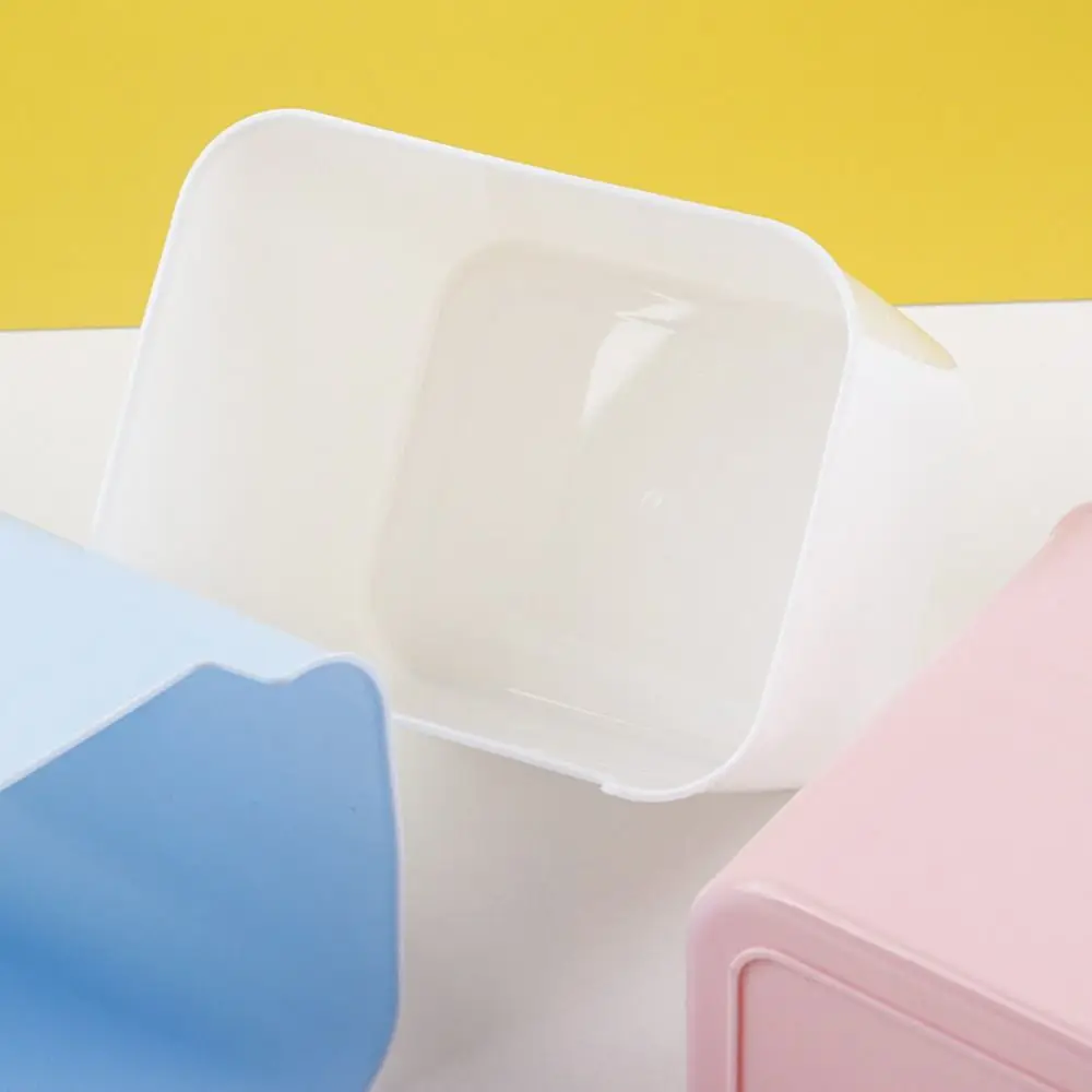 Simple Transparent Desk Pen Holder Large Capacity Plastic Pencil Storage Box Multifunction INS Style Storage Bucket Student