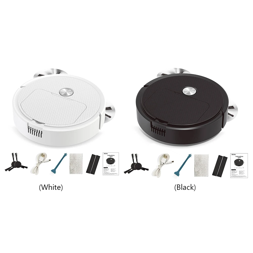 Intelligente veegrobot 1200 mAh mini-reinigingsmachine Geluidsarm Arbeidsbesparend Oplaadbaar voor dierenharen Harde vloeren