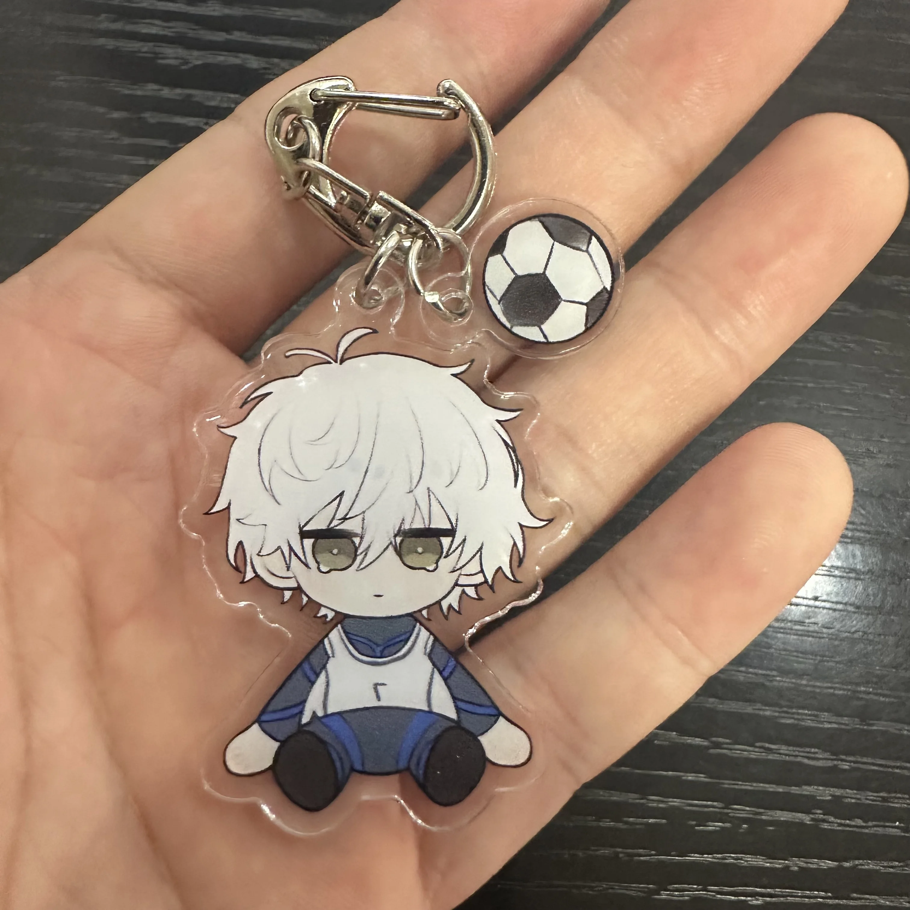 Cute Cartoon Anime BLUE LOCK Figures Bachira Meguru Isagi Yoichi Nagi Seishiro Cosplay Acrylic Keychains Fans Xmas Gifts