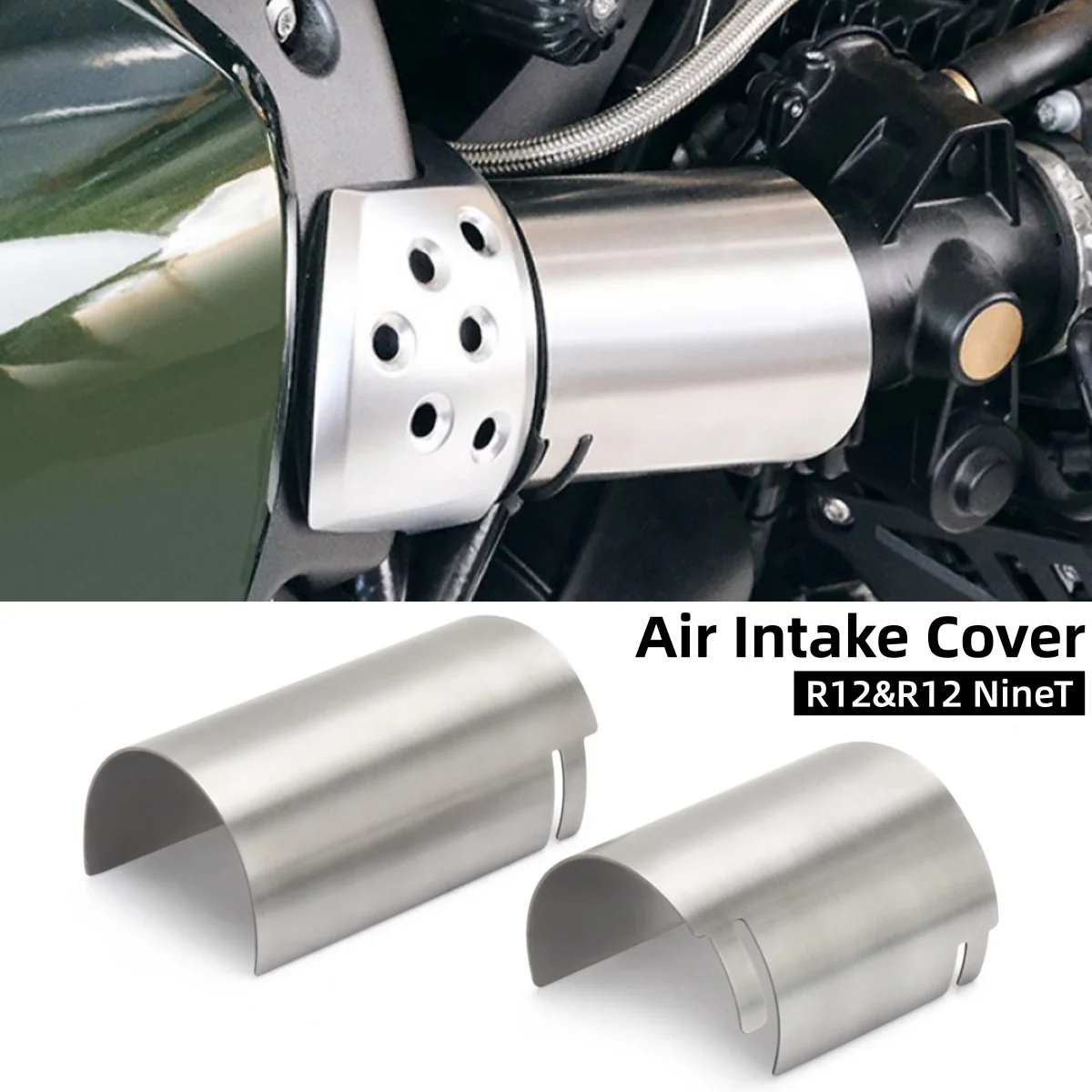 

FOR BMW R12 NINET R 12 NineT 2024- Air Intake Protector Guard Stainless Steel Intake Pipe Cover Trim Kit Motorcycle Accessories