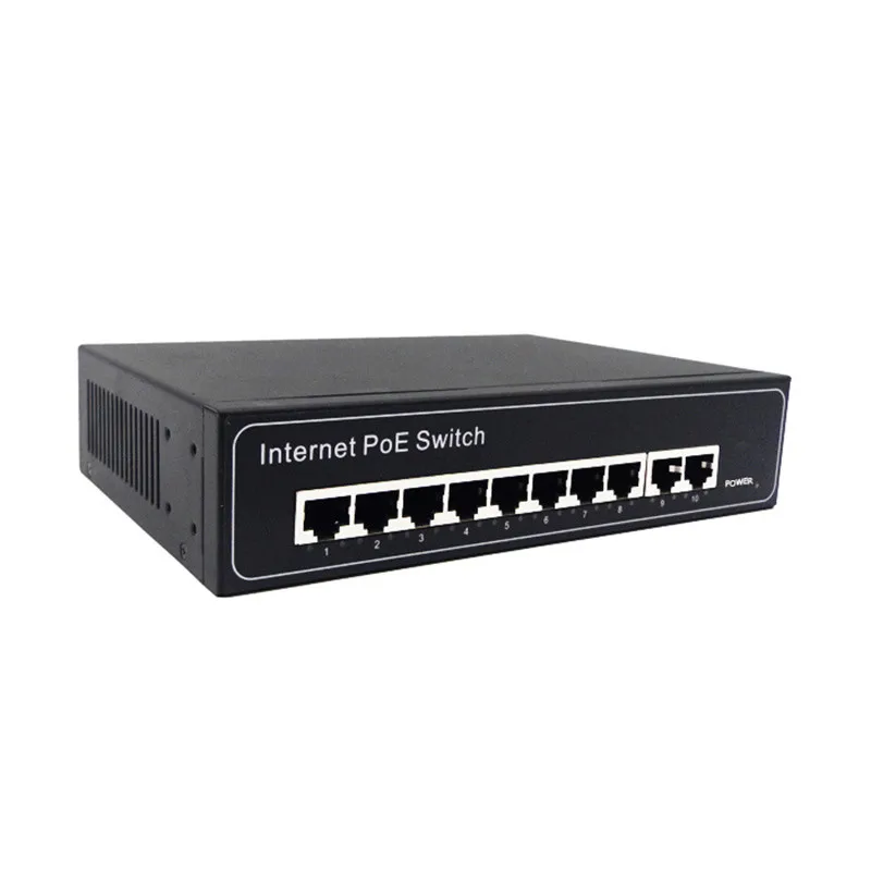Gigabit Unmanaged Fast Ethernet Poe Switch 8 Port 10/100/1000m Cctv Network Switch